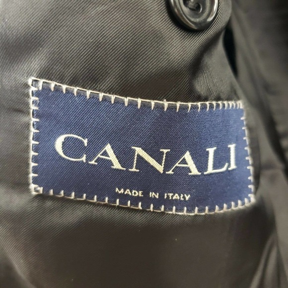NEW Canali Suit Sports Jacket Pinstripe Three Button 38L US - Picture 4 of 10